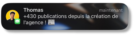 Thomas : +430 publications depuis la création de l'agence !